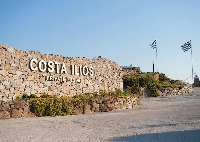 Beautiful House With Stunning Views In Costa Ilios Semesterbostad Mykonos Town